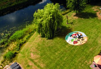 Op maat gemaakte ronde opblaasbare airmountain kopen. Bestel opblaasbare springbergen nu online bij JB Inflatables Nederland