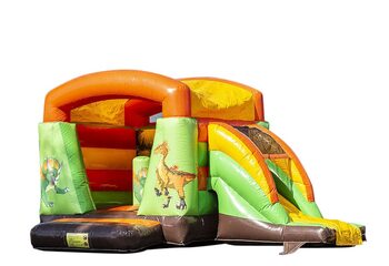 Buy a small indoor multifun bouncer in theme dinosaur for children. Purchase bouncers at JB Inflatables UK 