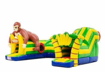 Buy inflatable play fun crawl tunnel bouncy castle in gorilla theme for children. Order bouncy castles online at JB Inflatables UK