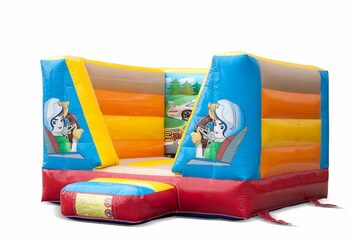 Buy a small inflatable bouncy castle in car theme for kids. Buy bouncy castles now at JB Inflatables UK online