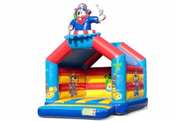 Order standard pirate bouncy castles with a 3D object on top for kids. Buy bouncy castles online at JB Inflatables UK