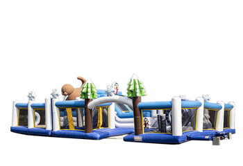 Buy large inflatable bouncy castle in Frozen theme for children. Order bouncy castles online at JB Inflatables UK