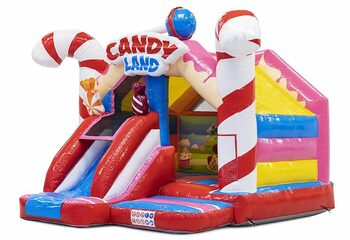 Slide Combo Candy Theme Slide Inflatable Bouncer For Sale For Kids