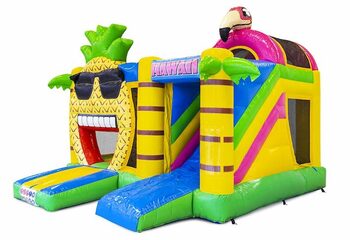Buy Hawaii themed inflatable bouncer with slide for kids