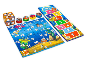 Colorful game set front of Softplay in Pirate Seaworld theme