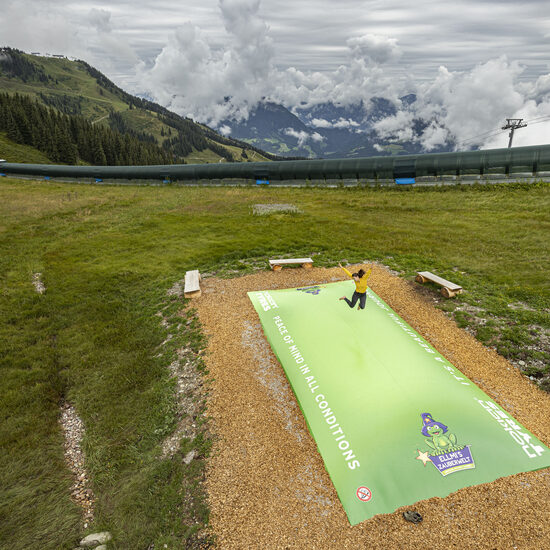 Inflatable themed Ellmau airmountain custom made for kids. Buy inflatable airmountains at JB Inflatables UK