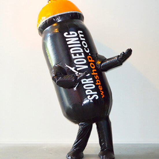 Opblaasbaar looppak bidon