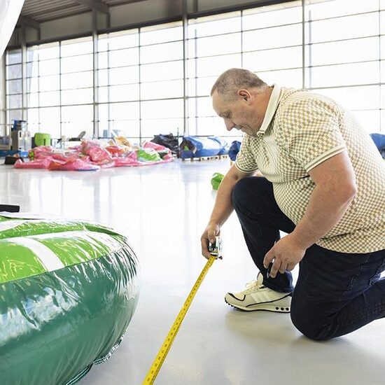 Inflatable bounce houses PIPA testing at jb inflatables