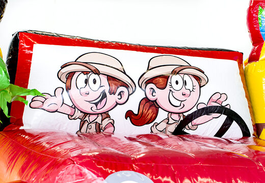 Buy amazon safari themed medium inflatable multiplay bouncy castle with slide for kids. Order inflatable bouncy castles online at JB Inflatables UK