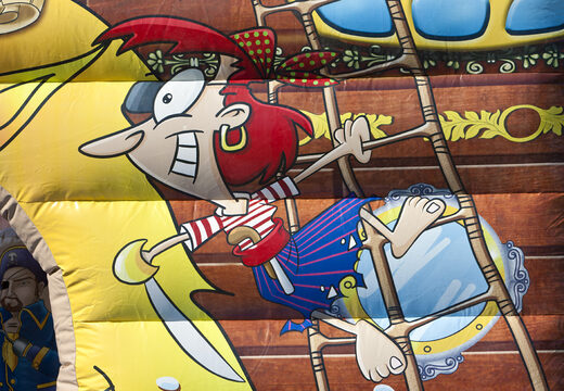 Order pirate world slide XL with 3D obstacles for children. Buy inflatable slides now online at JB Inflatables UK