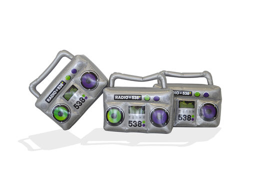 Buy a Mini pvc inflatable radio 538. Order your inflatable promotional products online at JB Inflatables UK