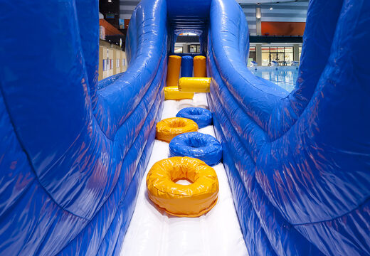 Order unique inflatable Obstacle Run in whale theme with challenging obstacle objects for both young and old. Buy inflatable water attractions online now at JB Inflatables UK