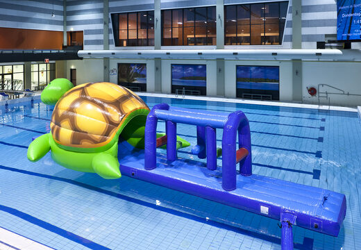 Order unique inflatable Obstacle Run in turtle theme with challenging obstacle objects for both young and old. Buy inflatable water attractions online now at JB Inflatables UK