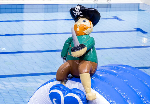 Pirate run obstacle course in a unique design with funny 3D objects and no less than 2 slides for both young and old. Buy inflatable pool obstacle courses online now at JB Inflatables UK