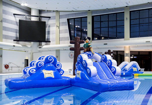 Order a double pirate run assault course for both young and old. Buy inflatable pool obstacle courses online now at JB Inflatables UK