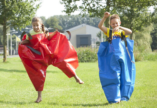 Order red and blue sponge pants for both old and young. Buy inflatable items online at JB Inflatables UK