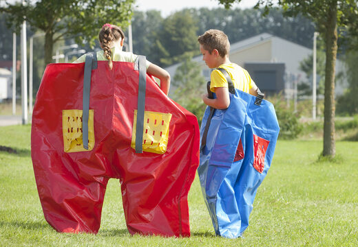 Buy unique red and blue sponge pants for both old and young. Get your inflatable items now online at JB Inflatables UK