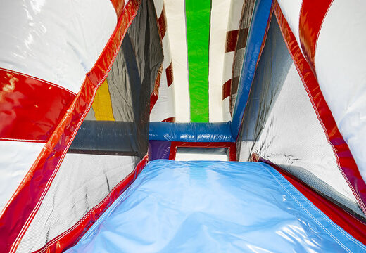 Buy Multiplay L Candyworld bouncer with a slide for children. Order inflatable bouncers online at JB Inflatables UK