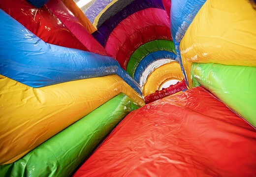 Buy a multiplay Lego bounce house with a slide, fun objects on the jumping surface and eye-catching 3D objects for kids. Order inflatable bounce houses online at JB Inflatables UK