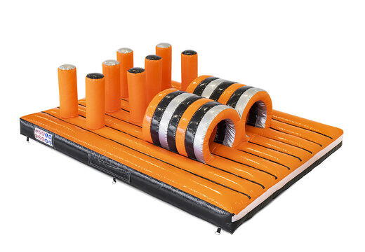 Buy inflatable 40-piece giga modular Tunnel Dodger Platform obstacle course for children. Order inflatable obstacle courses online now at JB Inflatables UK