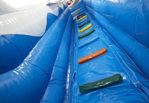 Buy a spectacular shark-themed inflatable slide with fun prints and 3D objects for kids. Order inflatable slides now online at JB Inflatables UK