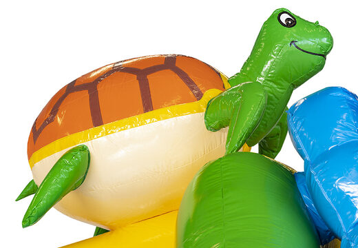 Order inflatable slide combo hawaii-themed bounce house for kids. Inflatable bounce houses with slide available to buy at JB Inflatables UK