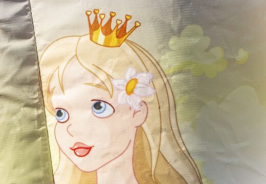 Buy a small multifun inflatable bouncy castle with roof in princess theme for children. Buy bouncy castles online at JB Inflatables UK 