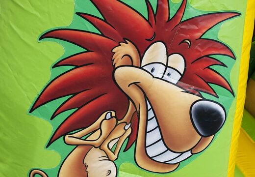 Small bouncer with roof in jungle theme for sale. Buy bouncers online at JB Inflatables UK 