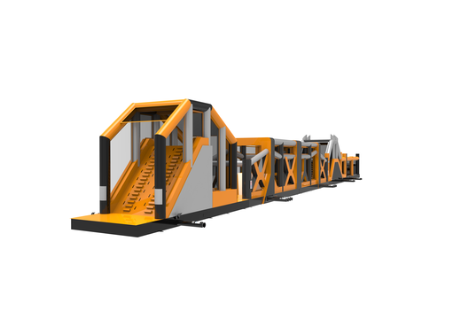 Adventure run 48.5 meter long obstacle course for children. Order inflatable obstacle courses now online at JB Inflatables UK