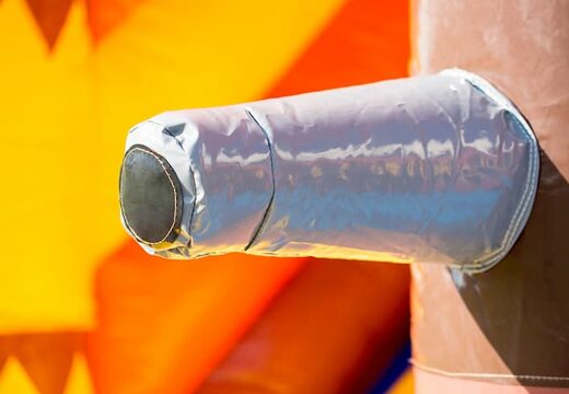 Buy a pirate themed bouncy castle with a slide for kids. Buy bouncy castles online at JB Inflatables UK