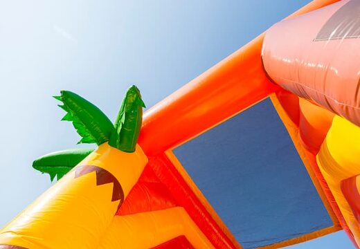 Large inflatable open multiplay indoor pirate bouncer with slide for kids. Buy bouncers online at JB Inflatables UK