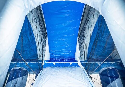 Inflatable multiplay ice bouncer with a slide in the middle and 3D objects for kids. Order bouncers online at JB Inflatables UK