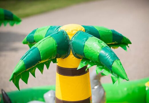 Multiplay playzone jungle bouncer with plastic balls and 3D objects for children. Buy bouncers online at JB Inflatables UK