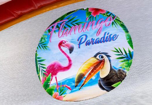 Order indoor inflatable multiplay bouncer in flamingo theme for kids at JB Inflatables UK. Buy bouncers online at JB Inflatables UK