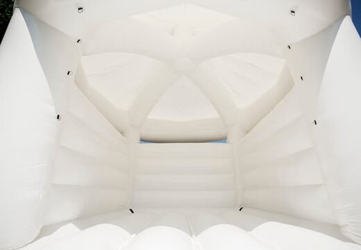 Buy standard carousel white wedding bouncers for children. Order bouncers online at JB Inflatables UK