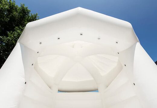Buy standard carousel wedding pillow bounce houses in white for children. Order bounce houses online at JB Inflatables UK