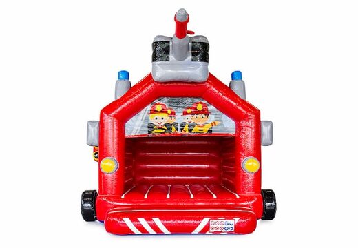 Standaard overdekt springkussen te koop in thema brandweer voor kinderen