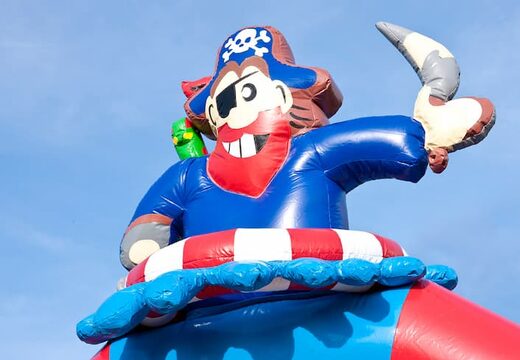 Order unique standard bouncy castles with a 3D pirate object on the top for kids. Buy bouncy castles online at JB Inflatables UK