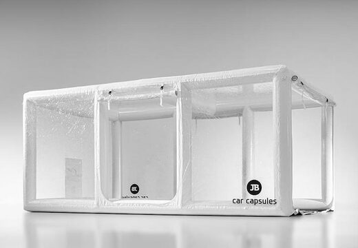 buy inflatable Showcase car capsule to use vehicle in white