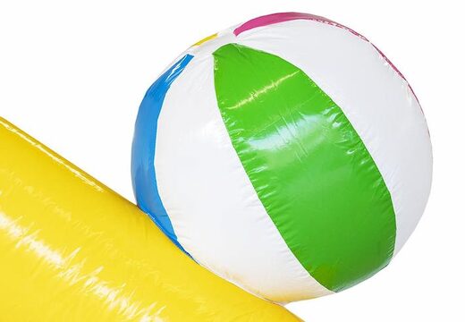 Inflatable bouncer duck world yellow blue with duck on it for sale for children