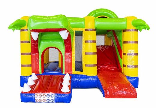 Crocodile Themed Inflatable Bouncer With Slide For Sale For Kids