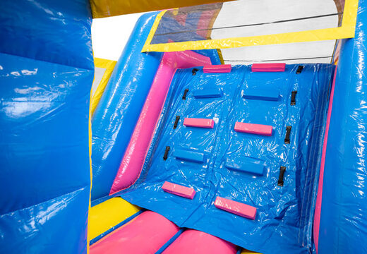 Buy 13 meters inflatable obstacle course in theme Flamingo for kids. Order inflatable obstacle courses now online at JB Inflatables UK