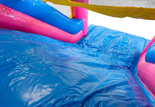 Buy 13 meter long Flamingo inflatable obstacle course for children. Order inflatable obstacle courses now online at JB Inflatables UK