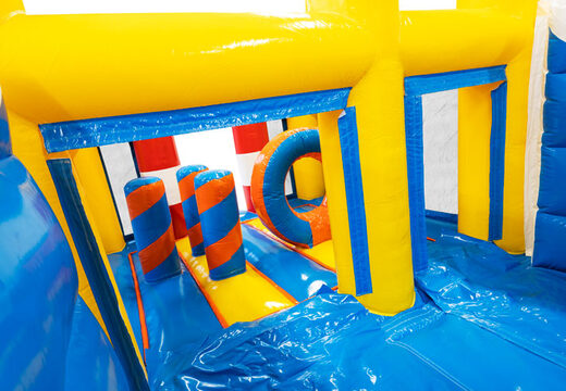 Order a 4 in 1 slide in the Rubber Duck theme for your kids. Buy inflatable slides now online at JB Inflatables UK