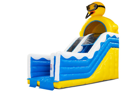 Buy 4 in 1 slide in Rubber Duck theme for kids. Order inflatable slides now online at JB Inflatables UK