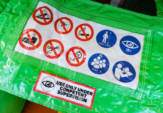 Buy Inflatable Mini Multiplay Bouncy Castle in Lion theme for kids. Inflatable bouncy castles for sale at JB Inflatables UK