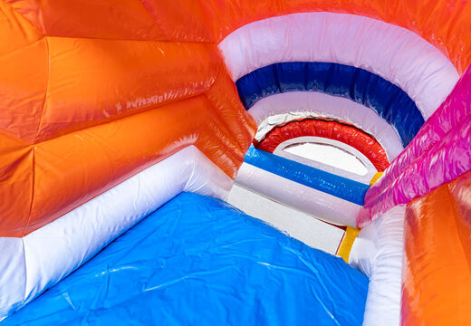 Mini Multiplay inflatable air cushion for sale in Flamingo theme for your kids. Order inflatable air cushions at JB Inflatables UK