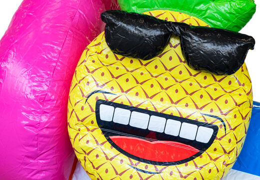 Buy inflatable Mini Multiplay bouncy castle in Flamingo theme for kids. Inflatable bouncy castles for sale at JB Inflatables UK