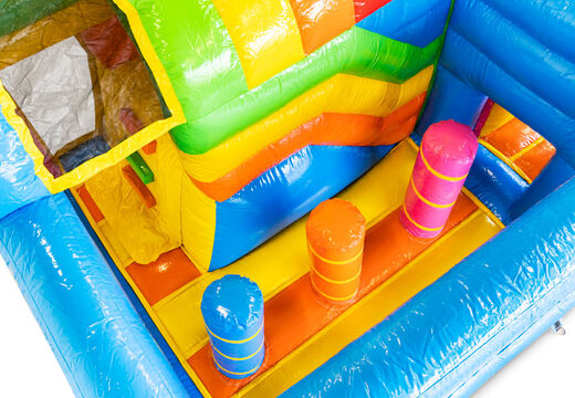 Buy inflatable Mini Multiplay Unicorn bouncy castle for your kids. Order inflatable bouncers at JB Inflatables UK