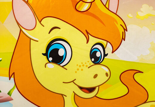 Order inflatable Mini Multiplay Unicorn bouncy castle for kids. Inflatable bouncers for sale at JB Inflatables UK